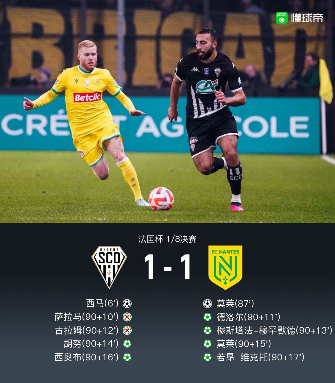 昂热主场不敌南特,遭遇不利 昂热主场不敌南特,遭遇不利