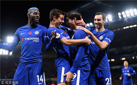 莫拉塔梅开二度,助切尔西夺得胜利 莫拉塔梅开二度,助切尔西夺得胜利